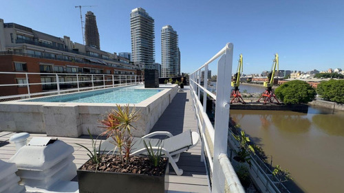 Alquiler Temporal, 2 Amb, Puerto Madero, Cruceros. Balcón Con Vista Al Dique