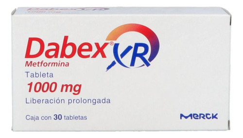 Dabex Xr 1000 Mg Caja Con 30 Tabletas
