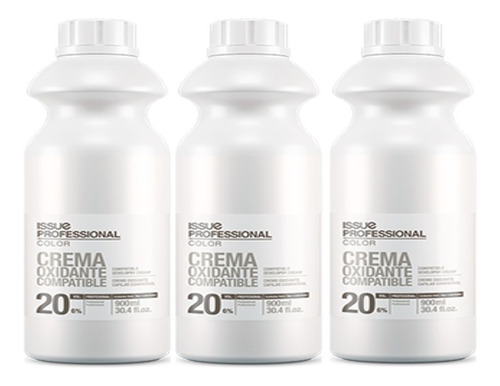 Crema Oxidante Compatible 20 Vol Pack X 3 Unidades