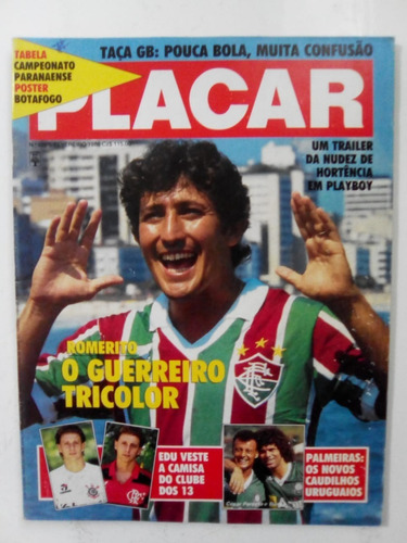 Revista Placar 922 Poster Botafogo Fluminense Renato Ga 1988