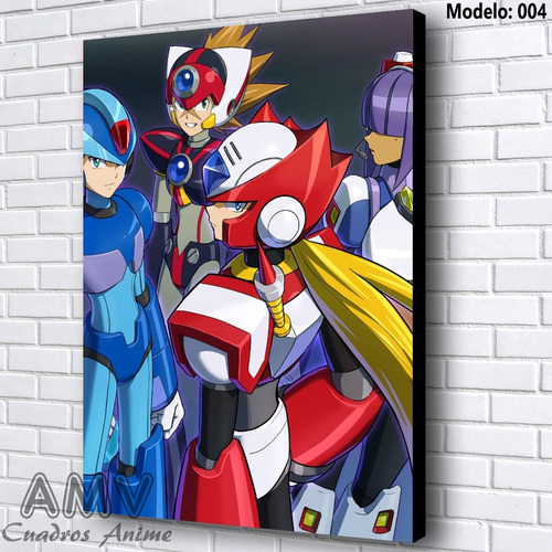 Cuadro Decorativo Megaman X Y Zero 28x40cm