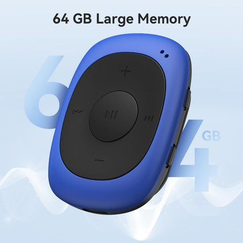 Reproductor De Mp3 Agptek 64 Gb Con Clip Y Fm Shuffle Color