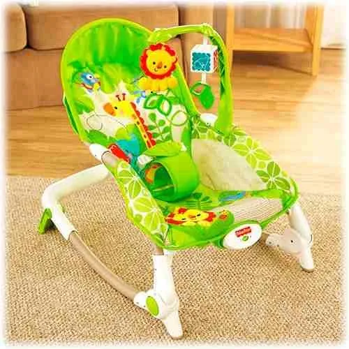 Silla Mecedora Portatil Fisher Price Verde Ref: X7047 Bebe