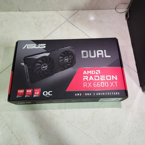 Tarjeta Amd Asus Dual Radeon 6600 Series Rx Xt