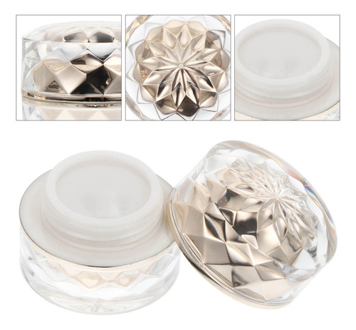Recipientes De Maquillaje Pequeños, Caja De Crema Acrílica,