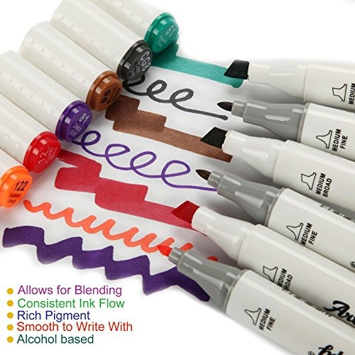 Imagen 4 de 6 de Artify Artista Alcohol Marcador Arte Basado Set / 40 Colore