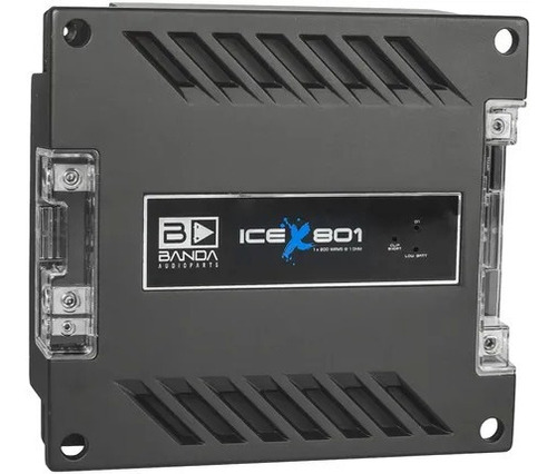 Modulo Amplificador Banda Ice X 801 800 Rms 1 Ohm 1 Canal