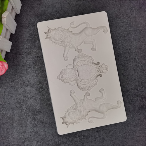 Molde De Silicona Para Velas De Jabón Con Forma De León, 3d