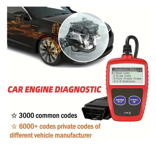 El Escáner Automotriz Ms309 Obd2 Lee Y Borra Códigos De Fall