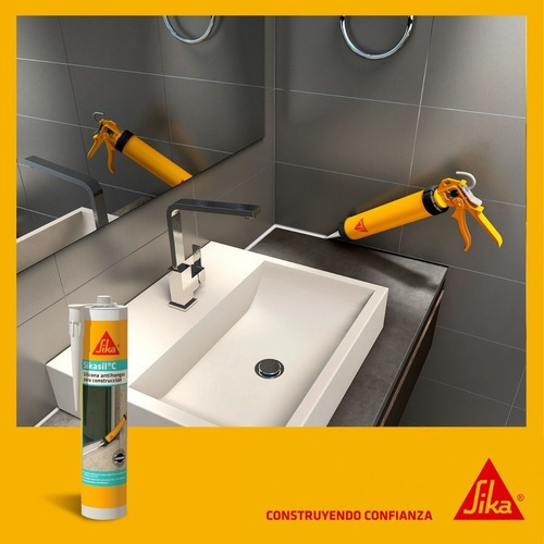 Sellador De Silicona Sikasil C - - 280cc Color Blanco