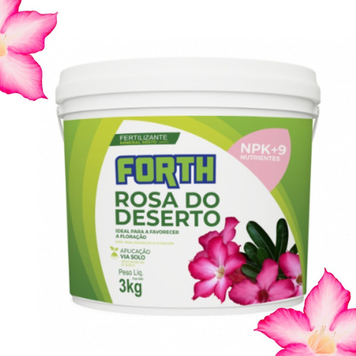 Adubo Fertilizante Forth Rosa Do Deserto 3kg Floração Flor