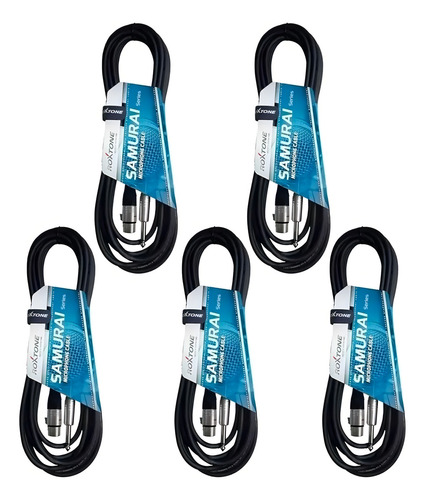 5 Cabo Para Microfone Xlr/p10 5 Metros Roxtone Samurai Top