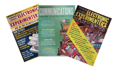 3 Revistas Electronics Experimenter's Handbook De 1969