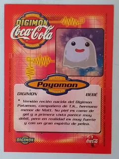 Poyomon Card #47 Digimon Coca Cola Serie 1 Colección Perú