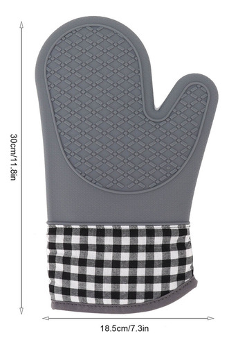 H Guantes De Cocina De Silicona Y Algodón Resistentes Al