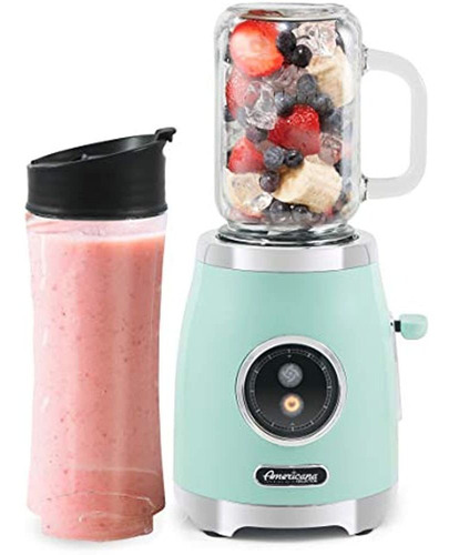 Americana Epb399m De Elite Glass Mason Jar Blender Con Jarra