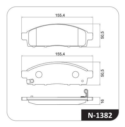 Imagen 1 de 4 de Juego Pastillas Freno X 4 Mitsubishi L200 08/19