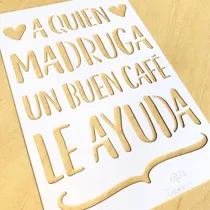 Comprar Stencil Frases Surtidos Tela Piso 20x30 Cupa Home Deco