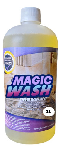 Magic Wash Premium, Limpiador De Pisos, 1 Litro