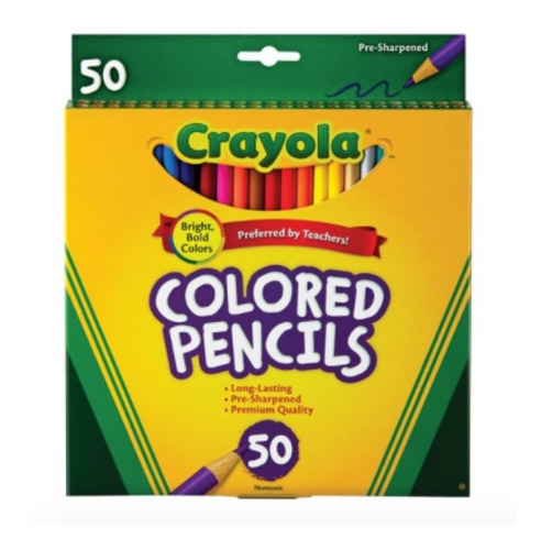 Colores Crayola 50pz Lapiz Tonos Variados Xc
