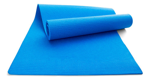 Tapete Portátil Yoga Pilates Fitness Ejercicio Relajación Color Azul
