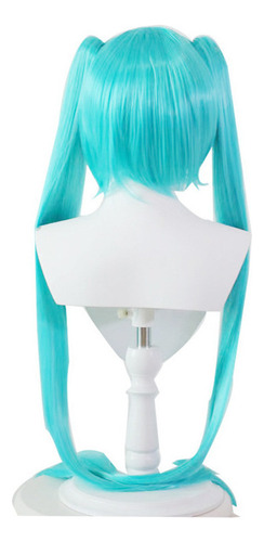 Peluca Vocaloid De Hatsune Miku Con Doble Cola De Caballo