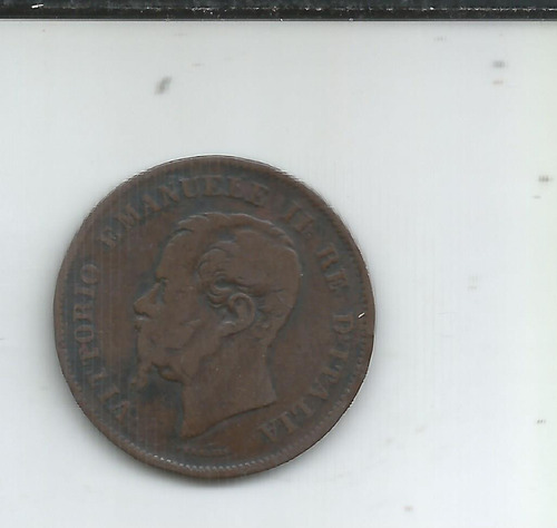M 106 Italia Moneda De Cobre 5 Centesimi 1861 M (Usado)