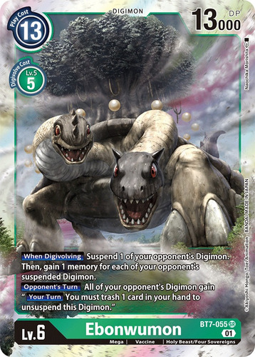 Digimon Tcg Bt7-055 Ebonwumon - Super Rare