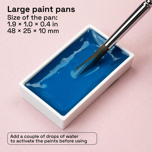 Juego De Pintura Acuarela Profesional 12 Colores Pigmentados Varios Colores