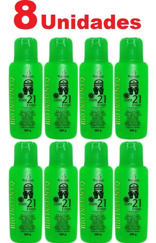 Kit Com 8 Gel Detonador Com 21 Ervas 200g Bio Instinto