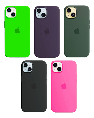 Estuche Protector Case En Silicona Para iPhone 15 Plus