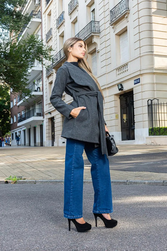 Tapado Londres Con Tira Y Bolsillos De Invierno