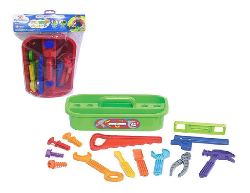 Kit Ferramenta Infantil Com Maleta Colors