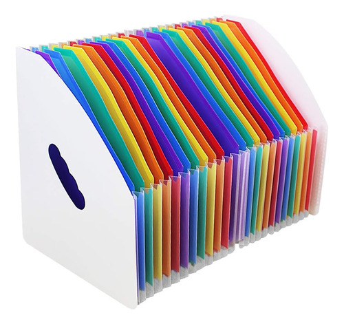 Archivador Expandible Arco Iris Carpeta De Pie A4 Mini ...