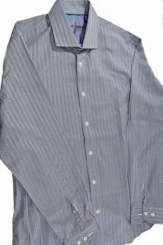 Camisa Rayas Marca Report Collection Talle Xl M/larga