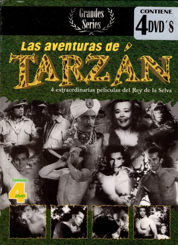 Las Aventuras De Tarzan 4 Peliculas Dvd