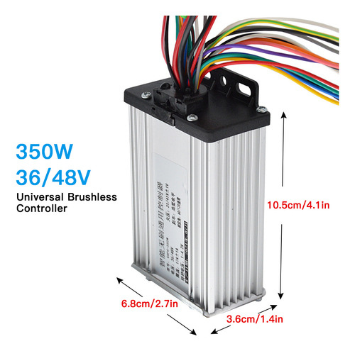 Controlador Universal Sin Escobillas 36/48v 350w Para Bicicl