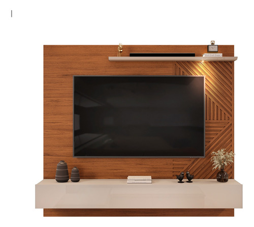 Panel De Tv Arezzo 65 Vekka Color Marrón