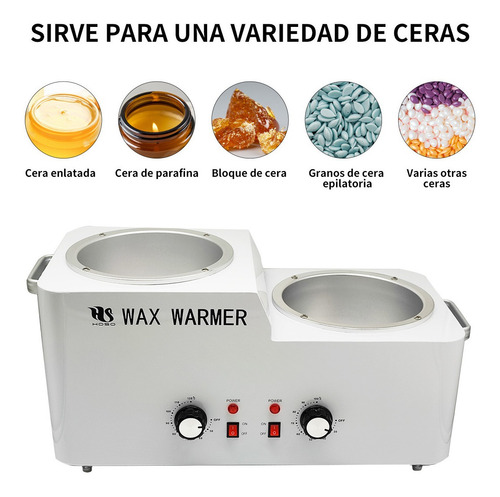 Imagen 3 de 8 de Olla De Cera Depilatoria Con Colador Y Filtro 6 Kilos