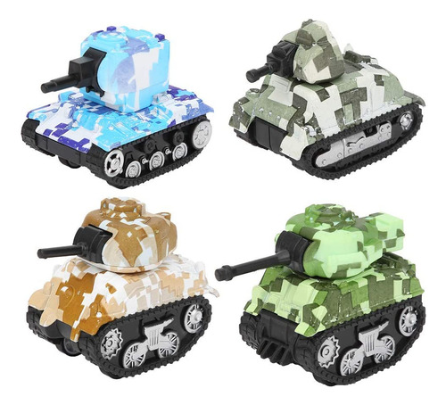 Ai-fun 4 Piezas Mini Tanque De Juguete Militar Para Niños (c