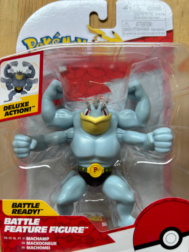 Juguete Pokemon Battle Feature Figure Machamp Accion Ataque