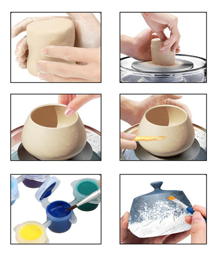 Mini Kit De Torno De Cerámica, Máquina Para Hacer Verde