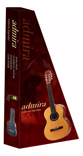 Admira Guitarra Clásica De 6 Cuerdas, Derecha (alba Pack)