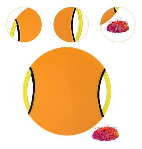 Trampoline Paddle Ball Set Jugar A Los Niños Naranja