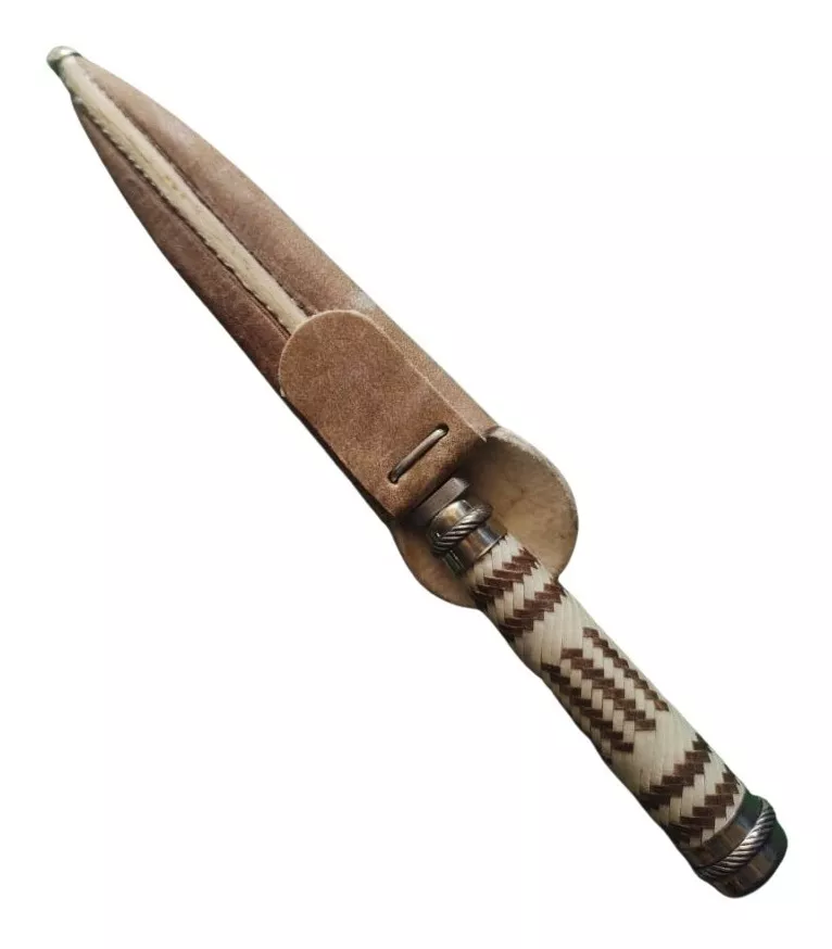 Cuchillo De Alpaca, Trenzado 16cm