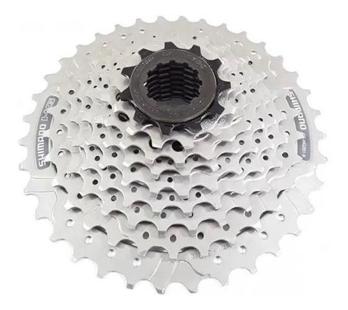 Casete K7 Shimano Altus Hg201 11/36 9 V M2000 Acera Relief, color gris, número máximo de dientes 36, número mínimo de dientes 11