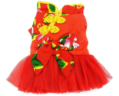 Smalllee_lucky_store Pet Chino Tradicional Vestido De Boda