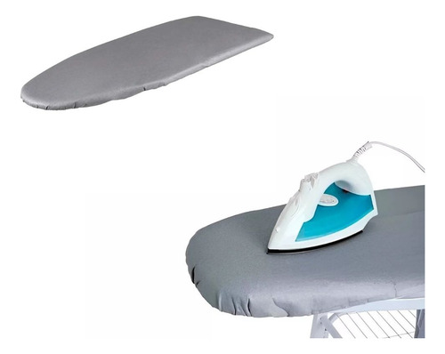 Forro Capa Tábua Passar Térmico Com Espuma 130x40cm Cinza