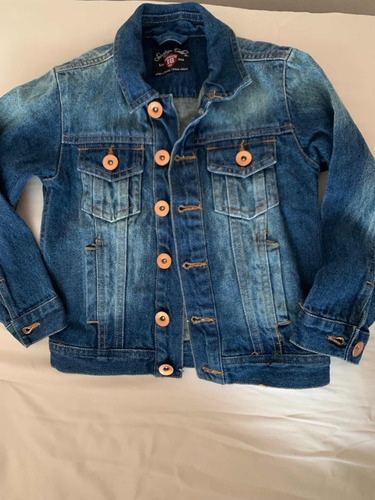 Chaqueta De Jeans Infantil Talla 2 -3 Años Botones De Cobre