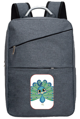 Backpack Gris X54  Pavorreal  Kawaii G065